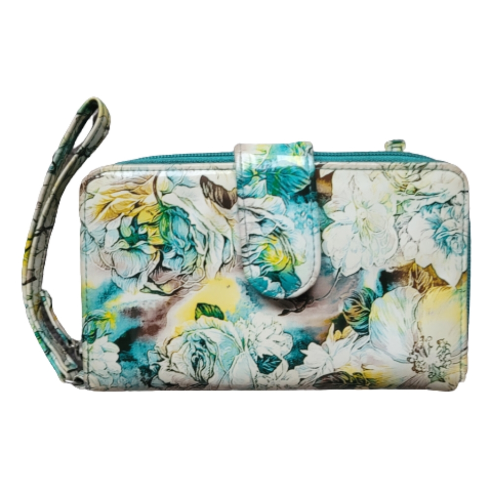 Floral Zip Around Index Wallet Wrislet